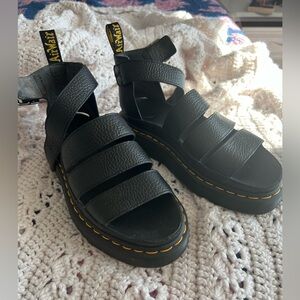 Dr Martens CLARISSA II WOMEN'S LEATHER PLATFORM SANDALS